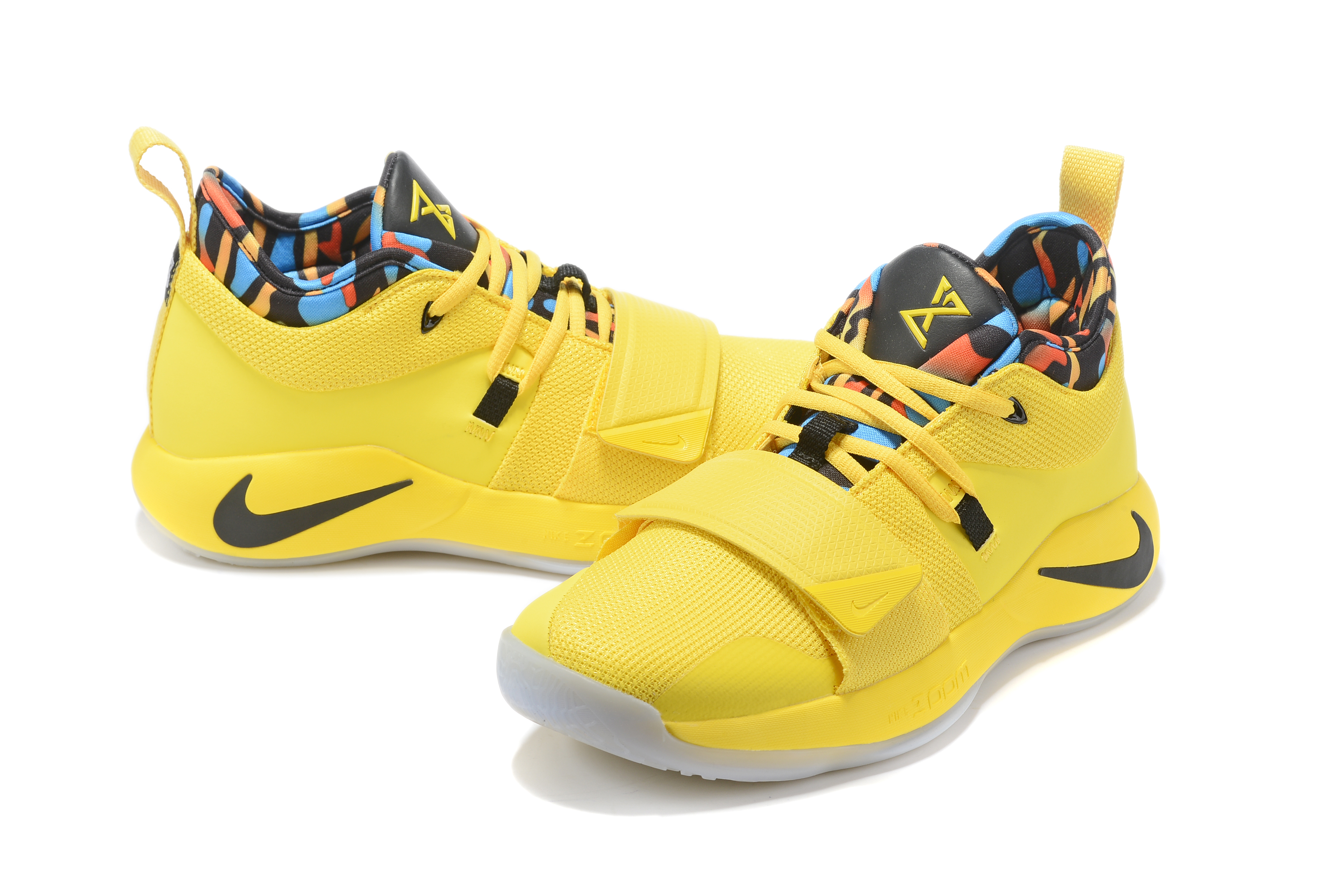 2019 Men Nike Paul George 2.5 Yellow Black Shoes - Click Image to Close